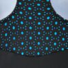GK DANCING DOTS ADULT X-SMALL TURQUOISE LASER CUT GYMNASTIC TANK LEOTARD AXS NWT - Image 4