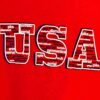 KAVIO! GK "USA" GYMNASTICS PRINT UNISEX CHILD X-SMALL LgS RED COTTON T-SHIRT XS - Image 3