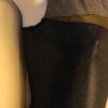 GK DANCE LADIES SMALL ASYM BLACK SPARKLE GOLD SILVER FOIL JAZZ LEOTARD Sz AS - Image 3