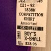 GK GYMNASTIC COMPETITION SHIRT BOYS X-SMALL PURPLE IRIDESCENT BOYCUT Sz CXS NWT! - Image 4