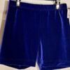 GK CHILD MEDIUM WORKOUT SHORTS PURPLE VELVET CHEER DANCE GYMNASTIC Sz CM NWT