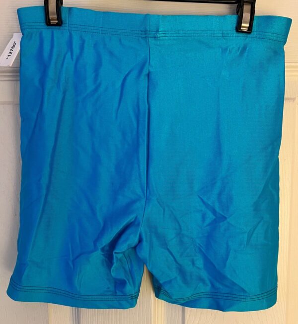 GK WORKOUT SHORTS LADIES SMALL BLUE NYLON/SPANDEX DANCE CHEER GYMNASTICS SZ S - Image 6