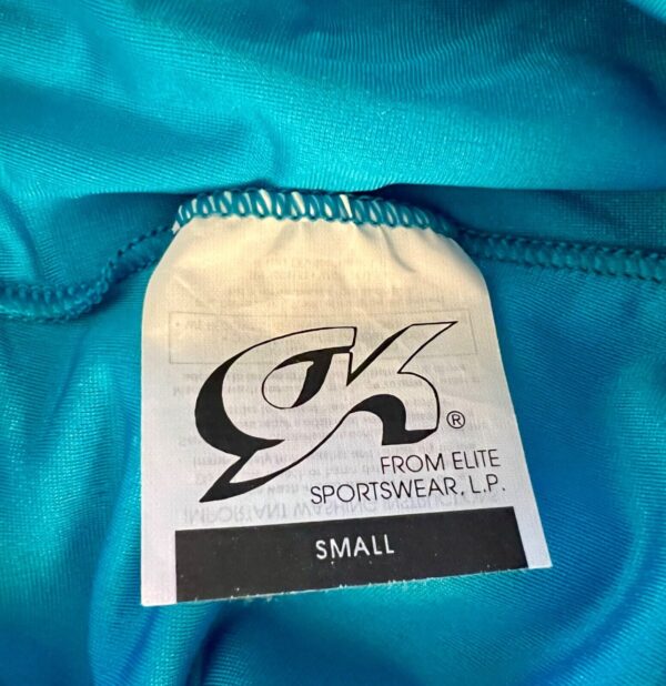 GK WORKOUT SHORTS LADIES SMALL BLUE NYLON/SPANDEX DANCE CHEER GYMNASTICS SZ S - Image 8