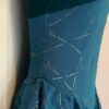 GK GREEN HALTER LADIES X-SMALL BEADED VELVET ICE FIGURE SKATE DRESS Sz AXS NWT! - Image 4