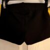 GK CHEER CHILD SMALL MICRO MINI BLACK NYLON YELLOW MESH GYM WORKOUT SHORTS SZ S - Image 6