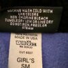 AVALANCHE "CHEER"  GIRLS SMALL OCEAN BLUE FLEECE BLACK FAUX FUR COLLAR JACKET S - Image 10