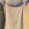 GK CAMI PJ TOP ADULT LARGE â€˜PURRFECT DANCERâ€™ WHITE COTTON PINK LACE STRAP Sz AL - Image 7