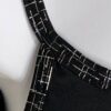 GK BLACK CAMISOLE CHILD X-SMALL DANCE LEOTARD SILVER  FOIL PRINT X-STRAPS CXS - Image 2
