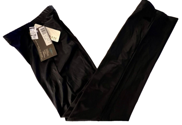 LEO'S DANCEWEAR JAZZ DANCE LADIES SMALL BLACK NYLON/SPANDEX STRAIGHT LEG PANTS S