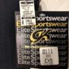 GK BLACK CAMISOLE CHILD X-SMALL DANCE LEOTARD SILVER  FOIL PRINT X-STRAPS CXS - Image 4