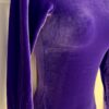 GK LgSLV LADIES SMALL CLASSIC SOLID PURPLE VELVET GYMNASTS DANCE LEOTARD Sz AS - Image 2
