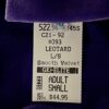 GK LgSLV LADIES SMALL CLASSIC SOLID PURPLE VELVET GYMNASTS DANCE LEOTARD Sz AS - Image 5