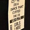 GK ELITE DANCE JAZZ CHILD LARGE BLACK NYLON JEWELED CUFFED JAZZ PANTS Sz CL NWT! - Image 5