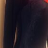 GK LgSLV LADIES SMALL NAVY VELVET RED WHITE FOIL GYMNASTICS DANCE LEOTARD Sz AS - Image 3