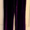 GK DANCE JAZZ LADIES SMALL PURPLE VELVET PURPLE TWILIGHT WAISTBAND PANTS SZ S - Image 2