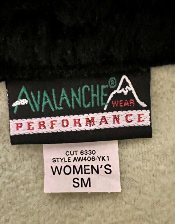 AVALANCHE WEAR PERFORMANCE GK LADIES SMALL "CHEER" LOGO FLEECE GREEN VEST SZ S - Image 9