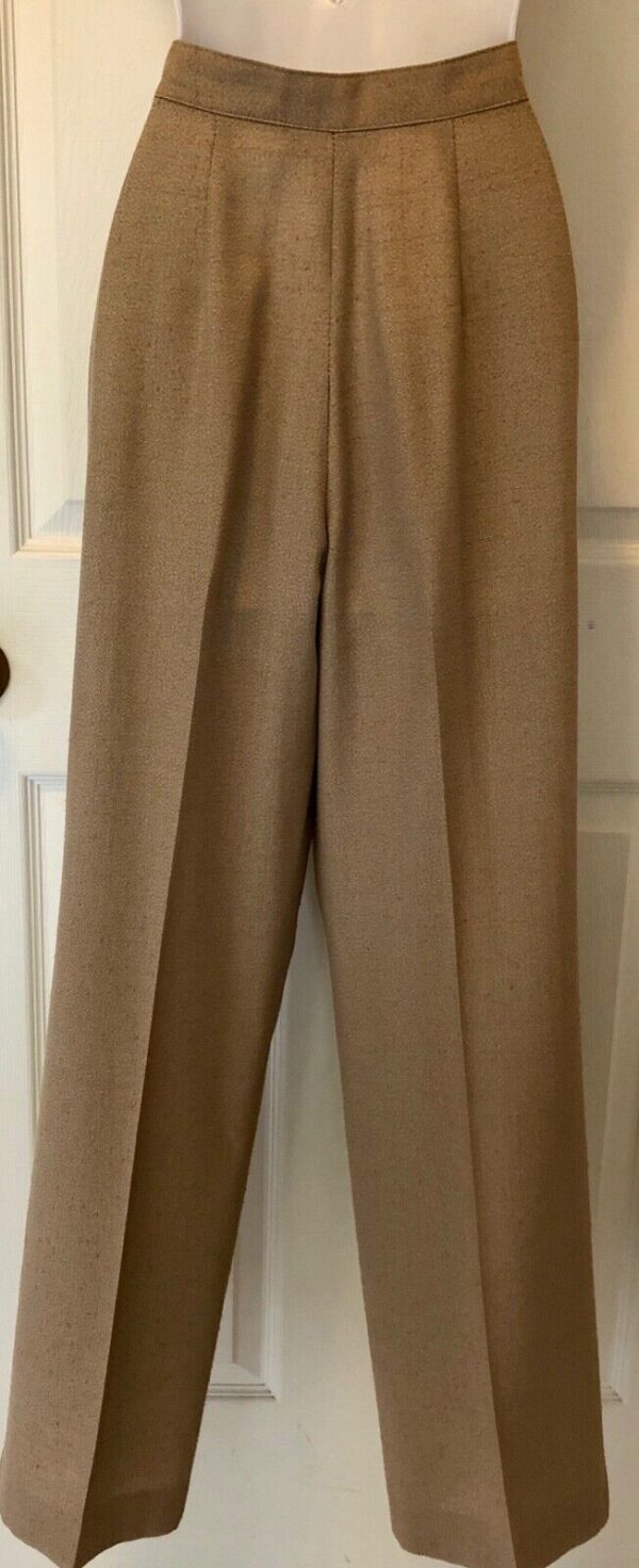 ALAN ABELL PANTS LADIES SIZE 8 BROWN PLEATED DRESS WORK PARTY/COCKTAIL SZ 8 EUC - Image 4