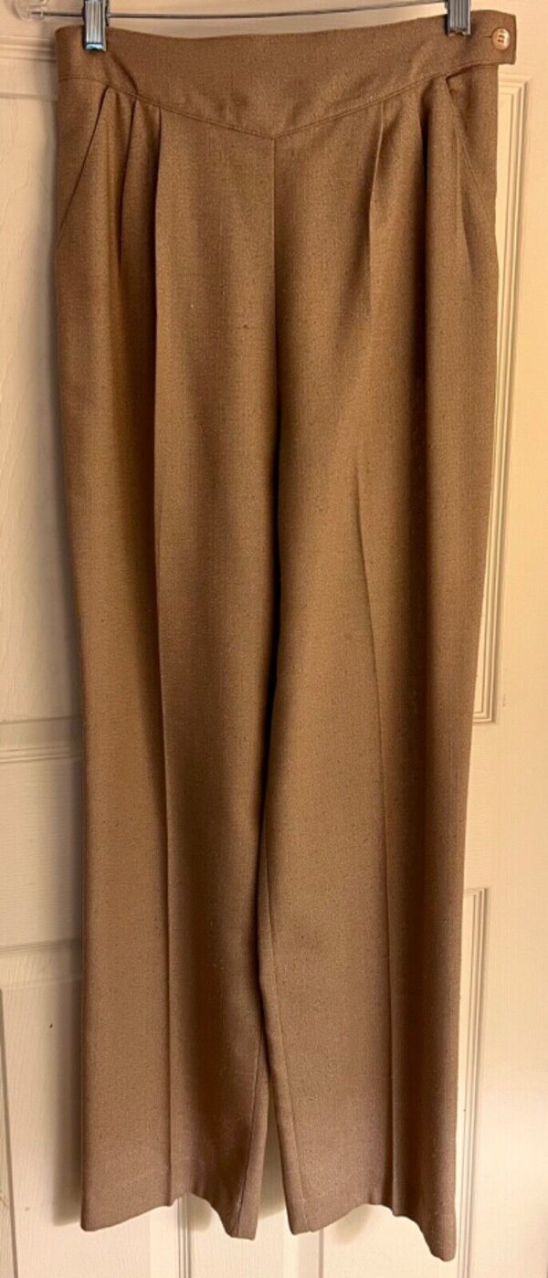 ALAN ABELL PANTS LADIES SIZE 8 BROWN PLEATED DRESS WORK PARTY/COCKTAIL SZ 8 EUC - Image 6