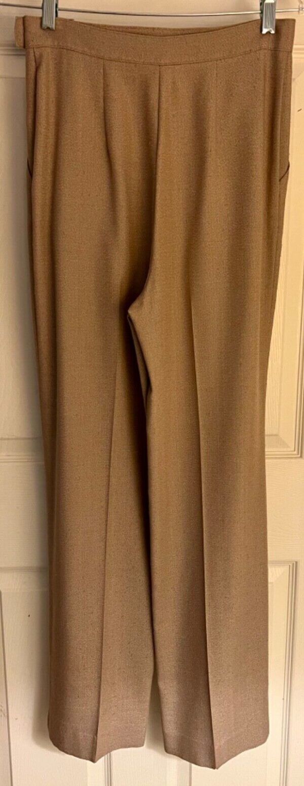 ALAN ABELL PANTS LADIES SIZE 8 BROWN PLEATED DRESS WORK PARTY/COCKTAIL SZ 8 EUC - Image 8