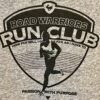 THE AUSSIE T CO "THE RUN CLUB" GRAPHIC ADULT SMALL SSLV GRAY COTTON T-SHIRT S