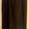 Traditional Trading Co Womens Sz 10 Long Maxi Black Faux Suede Pencil Skirt EUC!