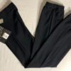 GK DANCE PANTS ADULT X-SMALL BLACK COTTON/STRCH CRYSTAL CUFFED PANTS AXS NWT!