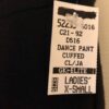 GK DANCE PANTS ADULT X-SMALL BLACK COTTON/STRCH CRYSTAL CUFFED PANTS AXS NWT! - Image 7