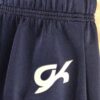 GK BOYS SMALL COMPETITION SHORTS NAVY N/S LONG GYMNASTICS RUNNING GYM CS NWT - Image 3