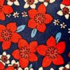 GK GREEN CHILD X-SMALL NAVY RED FLORAL PRINT VELVET GYMNASTDANCE TANK LEOTARD XS - Image 2