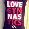 GK PURPLE TANK TOP ADULT SMALL "LOVE GYMNASTICS GK" COTTON BEACH COVER UP  Sz S - Image 2