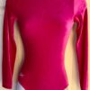 GK ELITE LgSLV LADIES SMALL CLASSIC PINK VELVET GYMNASTICS DANCE LEOTARD Sz AS