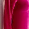 GK ELITE LgSLV LADIES SMALL CLASSIC PINK VELVET GYMNASTICS DANCE LEOTARD Sz AS - Image 2