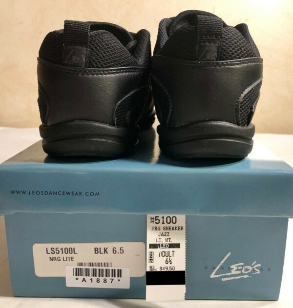 NIB Leo LS5100L NRG LITE BLACK SNEAKERS Size 6.5 - Image 5