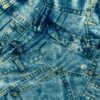 GK FADED DENIM CHILD SMALL PRINT VELVET GYMNASTIC DANCE TANK LEOTARD Sz CS NWT! - Image 7