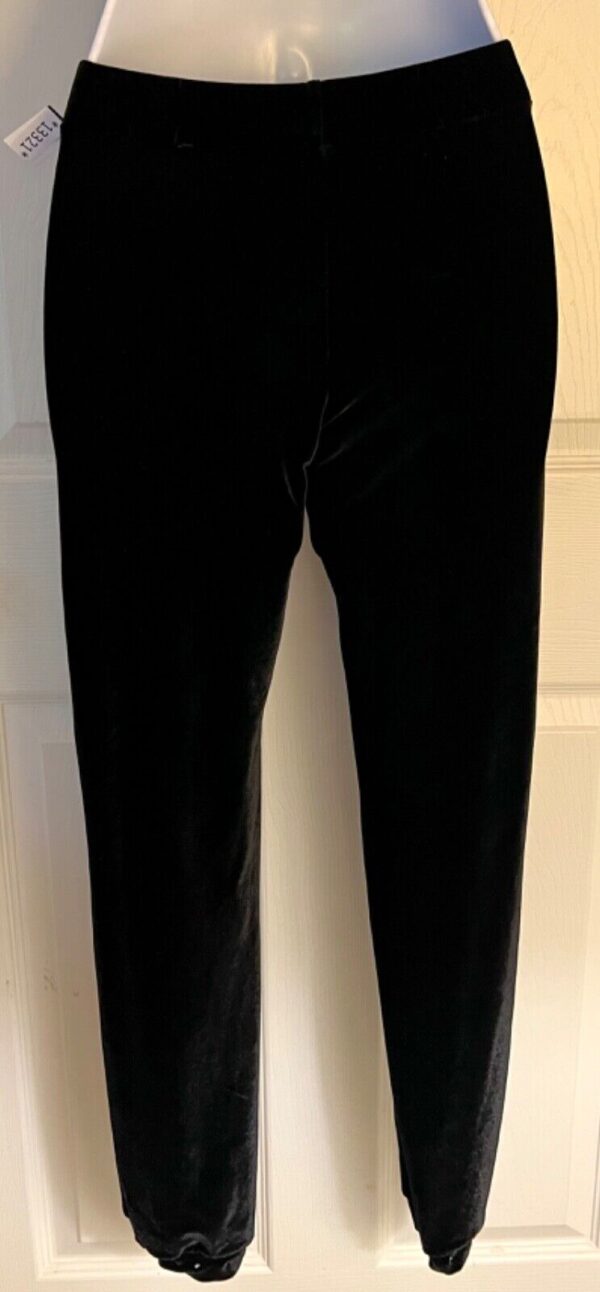 GK ELITE DANCE JAZZ LADIES X-SMALL BLACK VELVET JEWELED CUFFED JAZZ PANTS SZ XS - Image 5