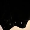 GK DANCE CHILD LARGE BLACK SMOOTH VELVET JEWELED CUFFED JAZZ PANTS JAZZ SZ CL - Image 5