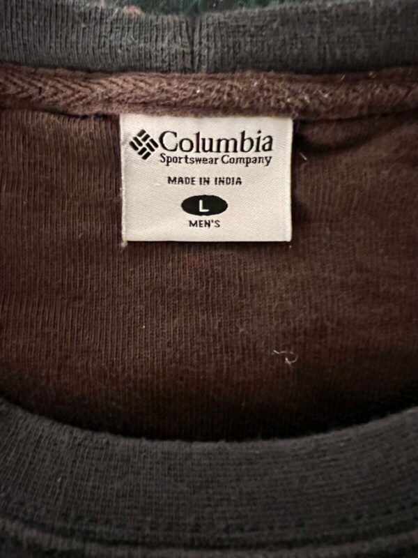 COLUMBIA SPORTSWEAR Men's Large Black Long Sleeve Heavy Cotton Pullover Shirt - Image 6