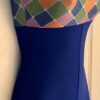 GK DANCE BIKETARD ADULT SMALL GUMDROP FOIL PRINT BLUE N/S WORKOUT GYM TANK Sz AS - Image 3