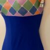 GK DANCE BIKETARD ADULT SMALL GUMDROP FOIL PRINT BLUE N/S WORKOUT GYM TANK Sz AS - Image 4