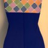 GK DANCE BIKETARD ADULT SMALL GUMDROP FOIL PRINT BLUE N/S WORKOUT GYM TANK Sz AS - Image 6