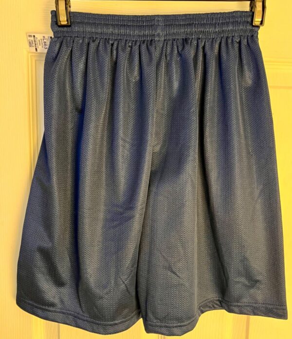 SOFFE GK YOUTH LARGE NAVY MESH POLYESTER LONG ATHLETIC RUNNING SHORTS Sz CL NWT! - Image 3