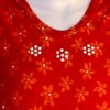 GK RED DEW DROP PRINT CHILD X-SMALL GYMNASTICS DANCE METALLIC JA TANK LEOTARD XS - Image 2