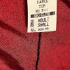 GK DANCE JAZZ CHEER LADIES SMALL BURGUNDY MYSTIQUE FOIL HALTER TOP Sz AS NWT! - Image 4