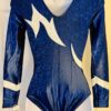 GK LgSLV MIDNIGHT SHATTERGLASS FOIL ADULT SMALL GYMNASTICS DANCE LEOTARD Sz AS - Image 7