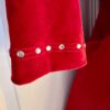 GK ICE FIGURE SKATE ADULT SMALL RED VELVET 3/4 SLV ASYMMETRIC NECK JA DRESS AS - Image 4