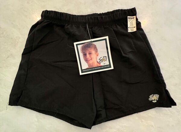 GK SHANNON MILLER BOXERS YOUTH LARGE BLACK SUPPLEX GYMNASTICS CHEER SHORTS SZ L