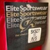 GK ICE FIGURE SKATE ADULT SMALL RED VELVET 3/4 SLV ASYMMETRIC NECK JA DRESS AS - Image 7