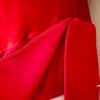 GK ICE FIGURE SKATE ADULT SMALL RED VELVET 3/4 SLV ASYMMETRIC NECK JA DRESS AS - Image 8