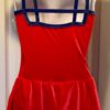 GK ELITE ICE FIGURE SKATE SLVLS ADULT SMALL CHERRY ROYAL VELVET DRESS AS NWT! - Image 3
