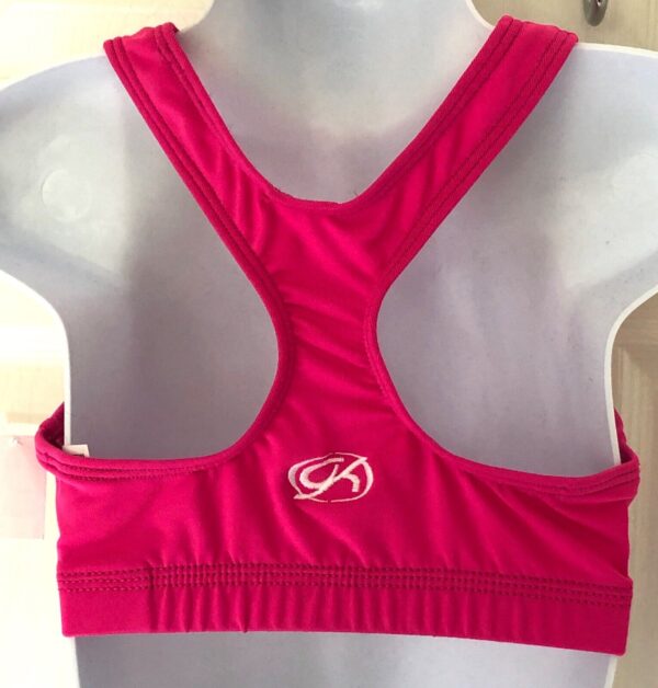 GK Elite CHILD MEDIUM PINK N/S CHEER DANCE SPORT TOP RACERBACK Sz CM NWT! - Image 2